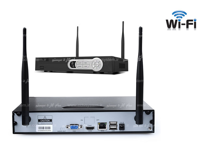  پک چهار دوربین مداربسته بیسیم برد بالا ریپیتر تحت شبکه دو مگاپیکسل WIFI - تصویر ۴