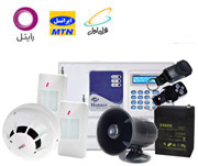 دزدگیر اماکن اعلام حریق تلفن کننده سیمکارتی دو چشم بیسیم یک سنسور دود بیسیم